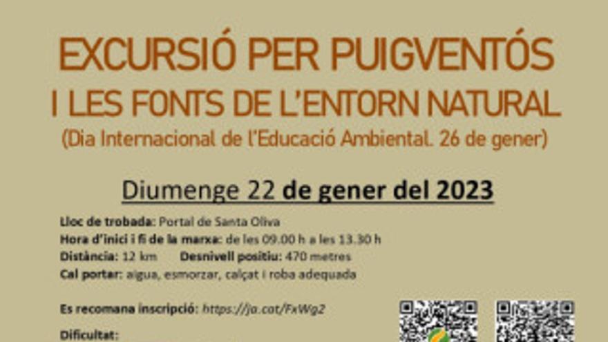 Excursió per Puigventós i les fonts de l&#039;entorn natural