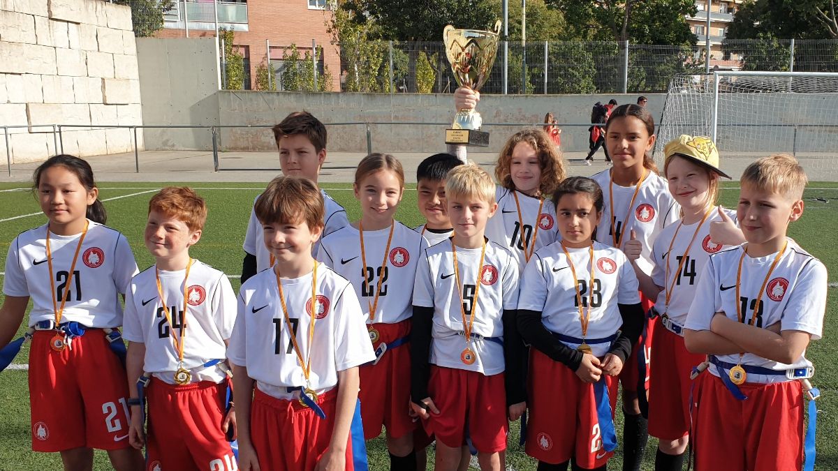 Els ASB Lynx, campions de la Copa Catalana Benjamí de Futbol Flag