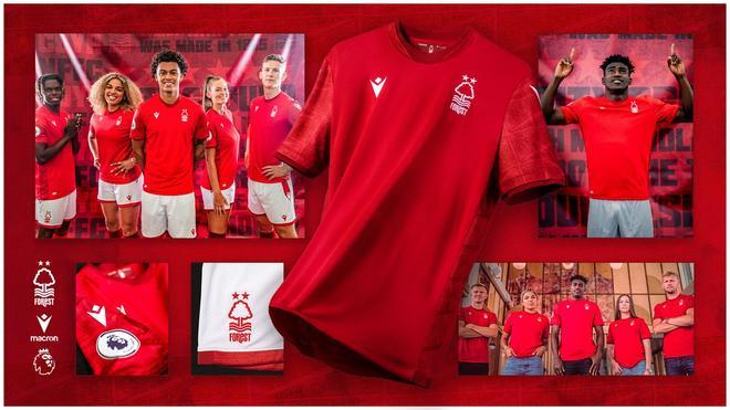 La camiseta del Nottingham Forest en su regreso a la Premier