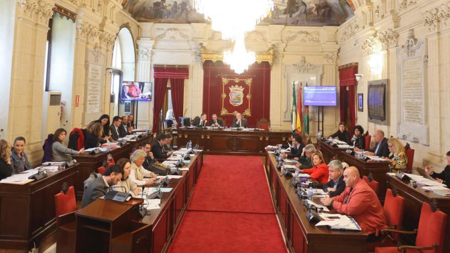 Salón de Plenos del Ayuntamiento de Málaga.