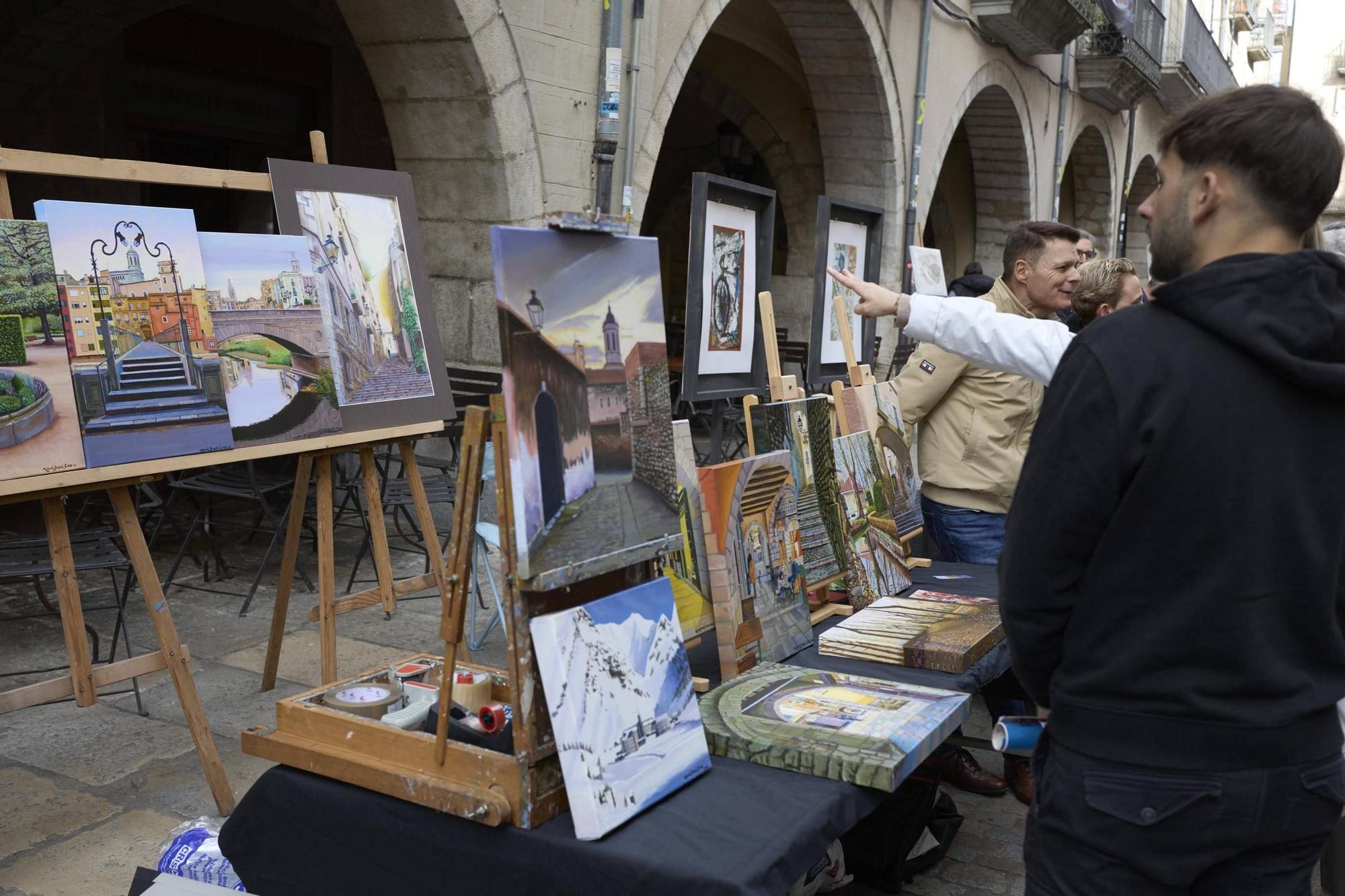 Les fotos de la Fira del dibuix i la pintura de Girona