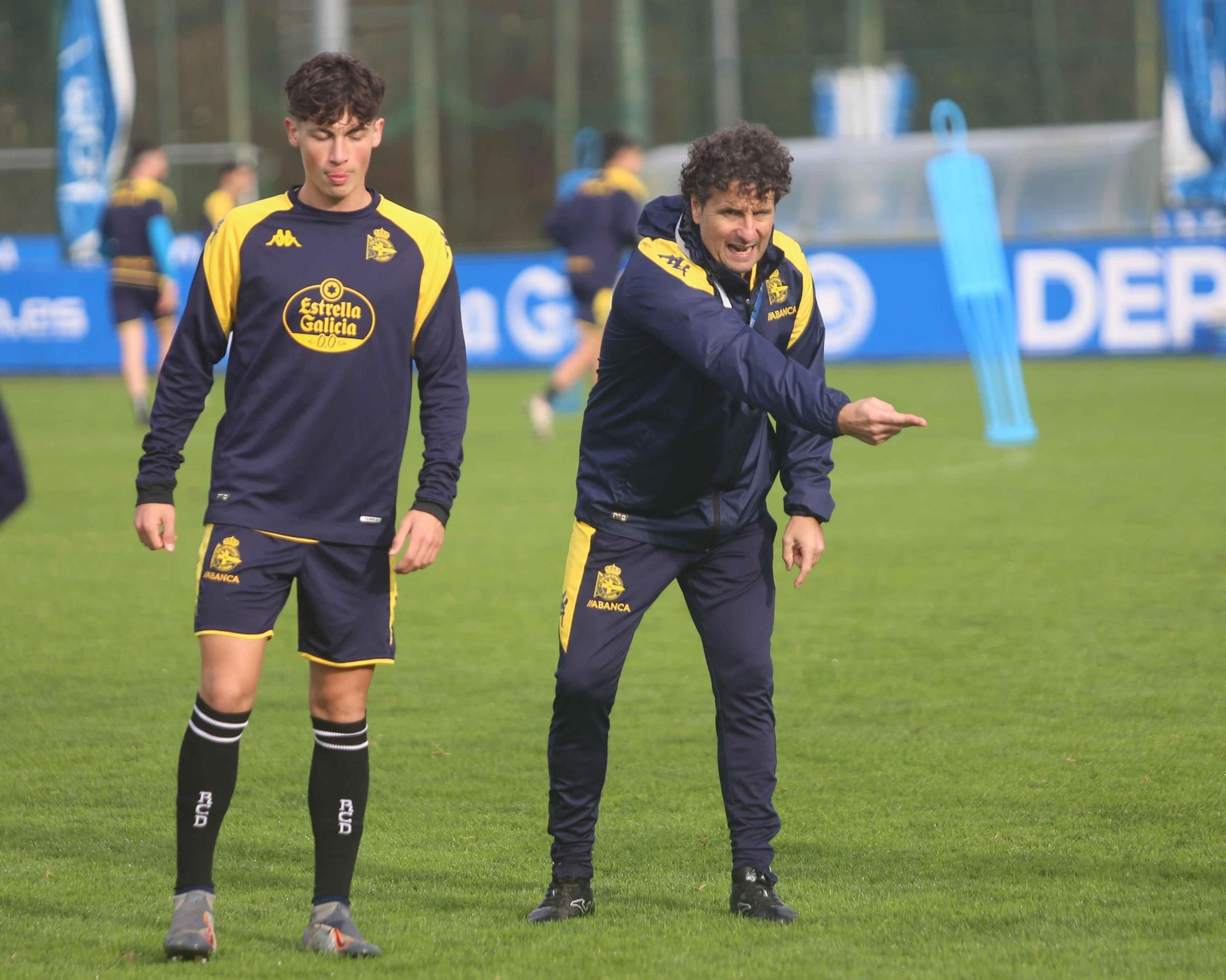 Entrenamiento del Deportivo en Abegondo
