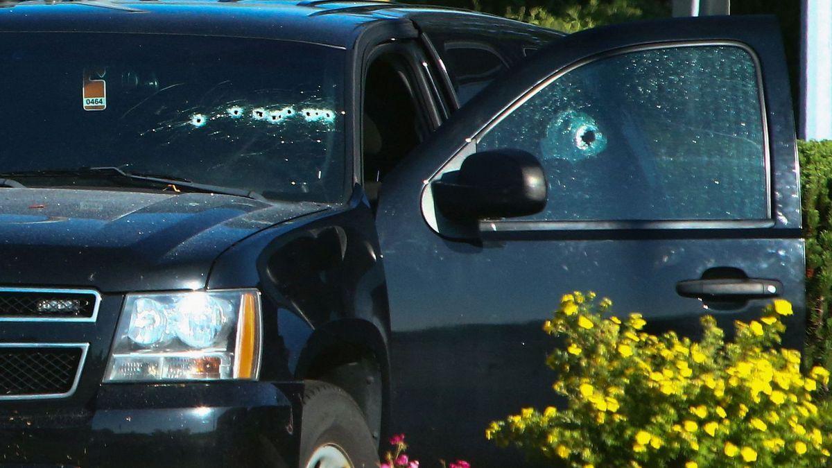 Un cotxe de policia a Langley, la ciutat on s&#039;ha produït el tiroteig