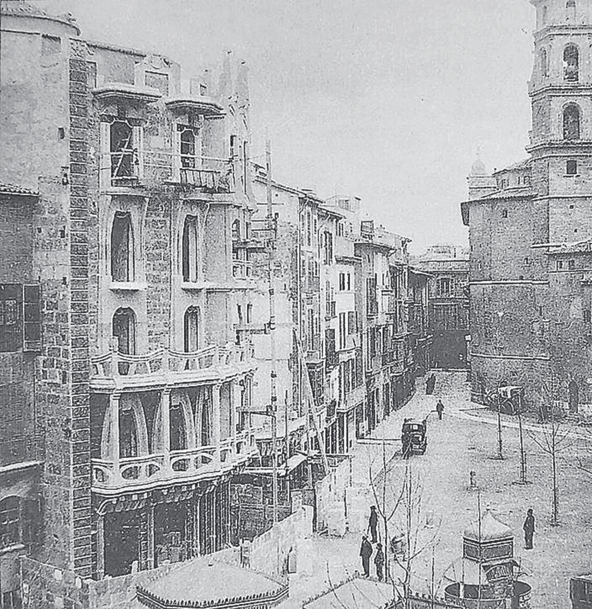Construcción de Can Casasayas, ca. 1909.