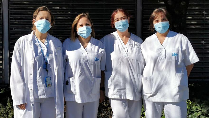 Quatre infermeres que han pres part a la prova pilot