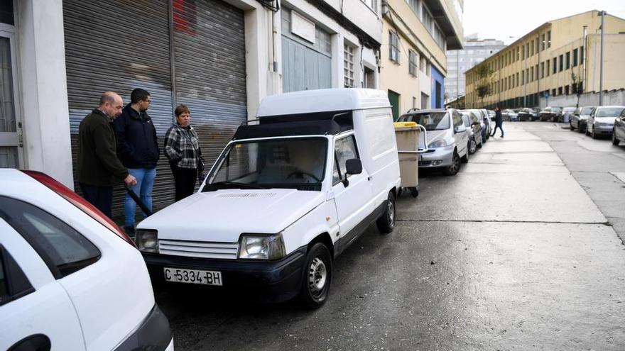 Lugar del asesinato, en la calle Antonio Pedreira Ríos.