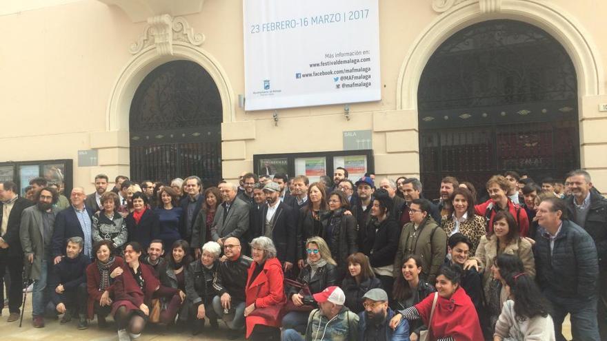 Foto de familia en la presentación de la quinta edición del MaF.