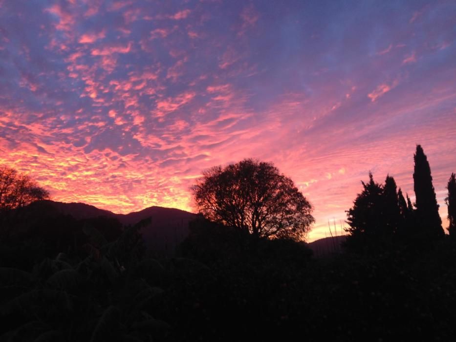 Puesta de sol en el valle de Sóller