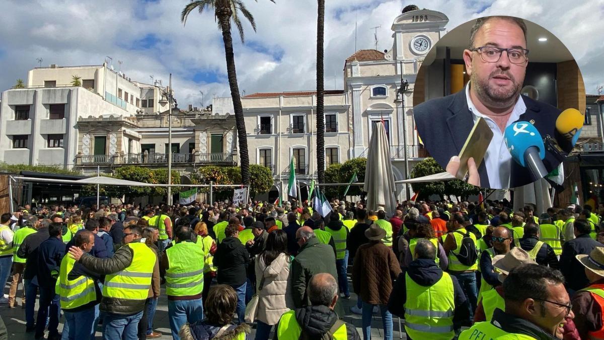 Protestas agrarias en Mérida