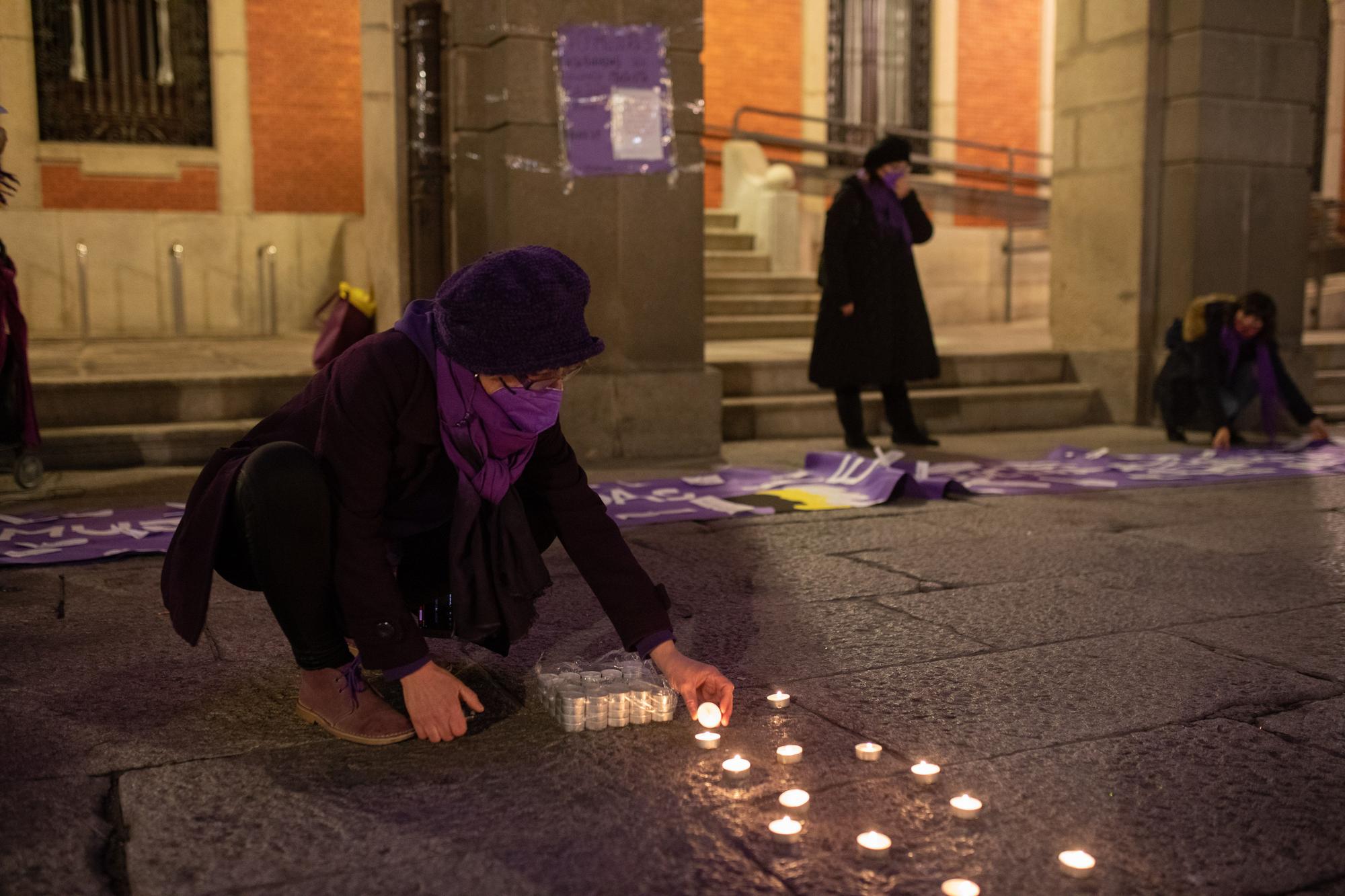 Concentración por el 25N en Zamora.