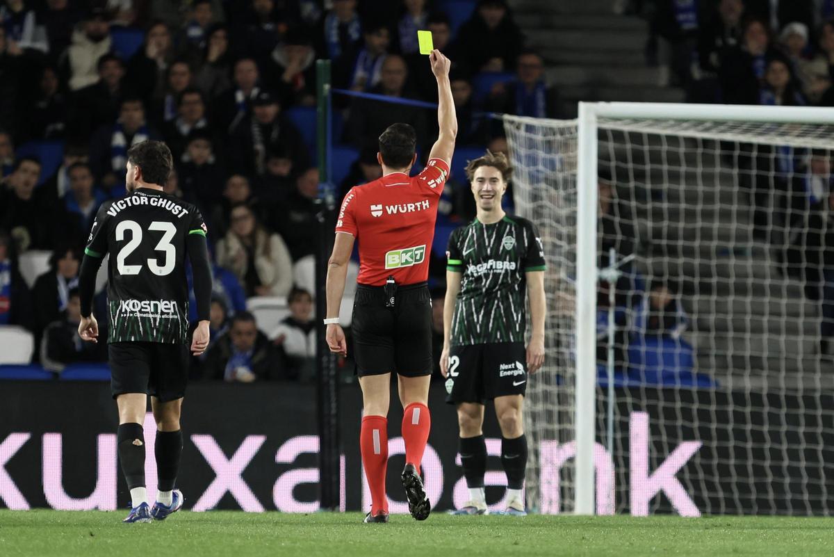 Affengruber ve la tarjeta amarilla que le impedirá jugar contra Osasuna