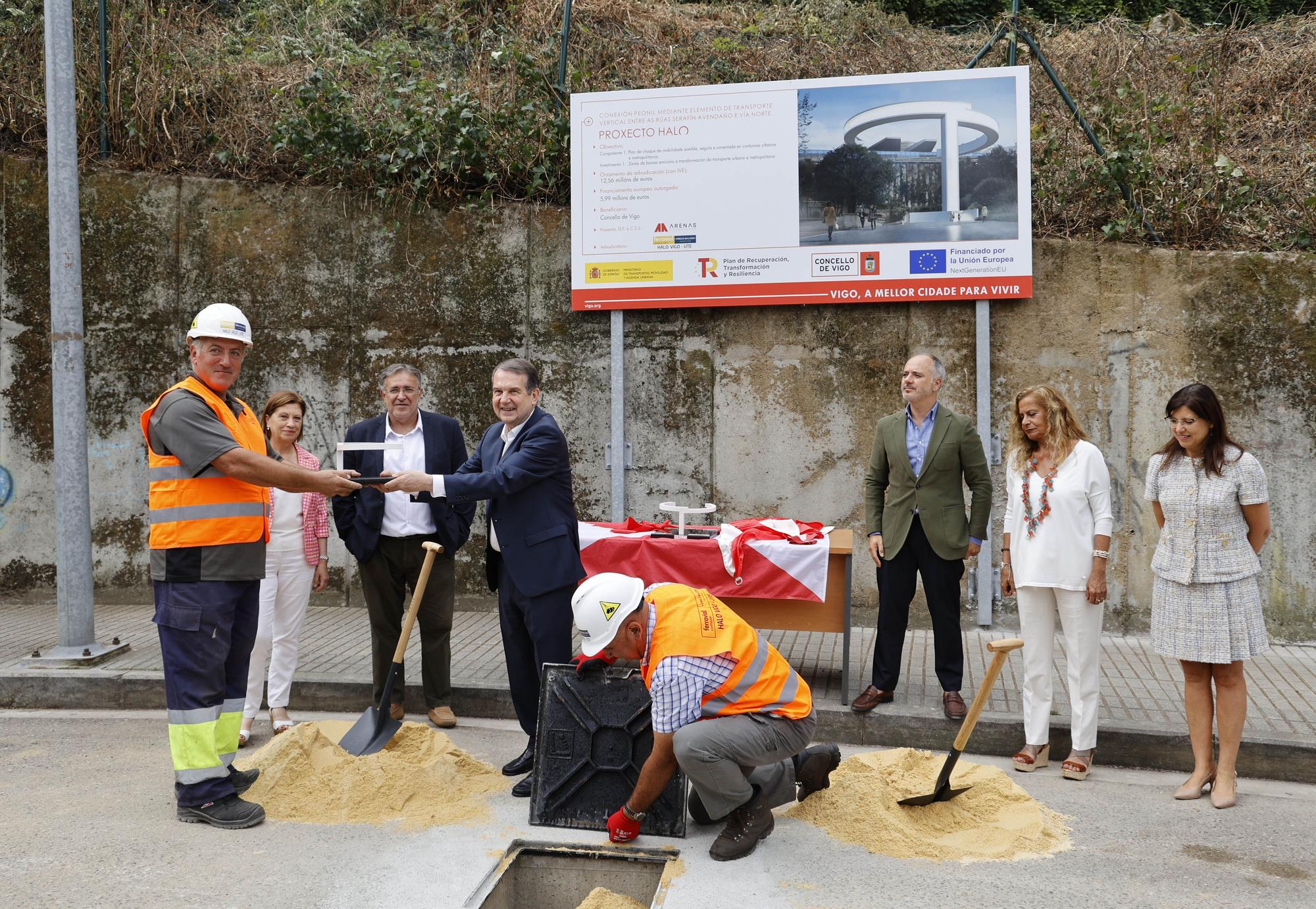 El ascensor HALO entre García Barbón y Vialia ya tiene su primera piedra