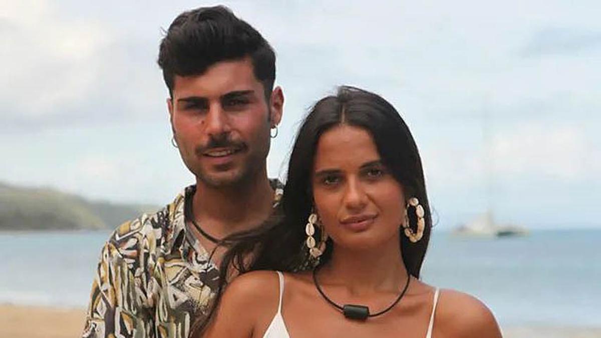 Hugo Pérez y Lara Tronti en su participación en "La Isla de las Tentaciones"