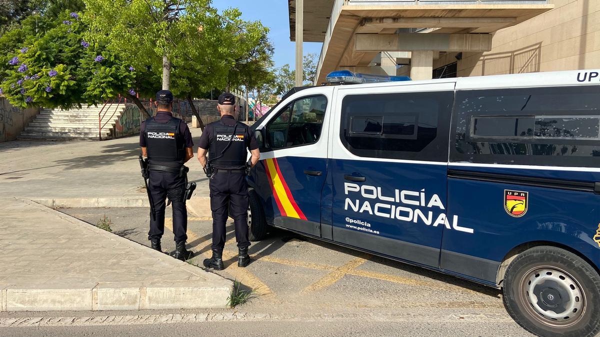 Imagen de la Policía Nacional en el lugar de los hechos