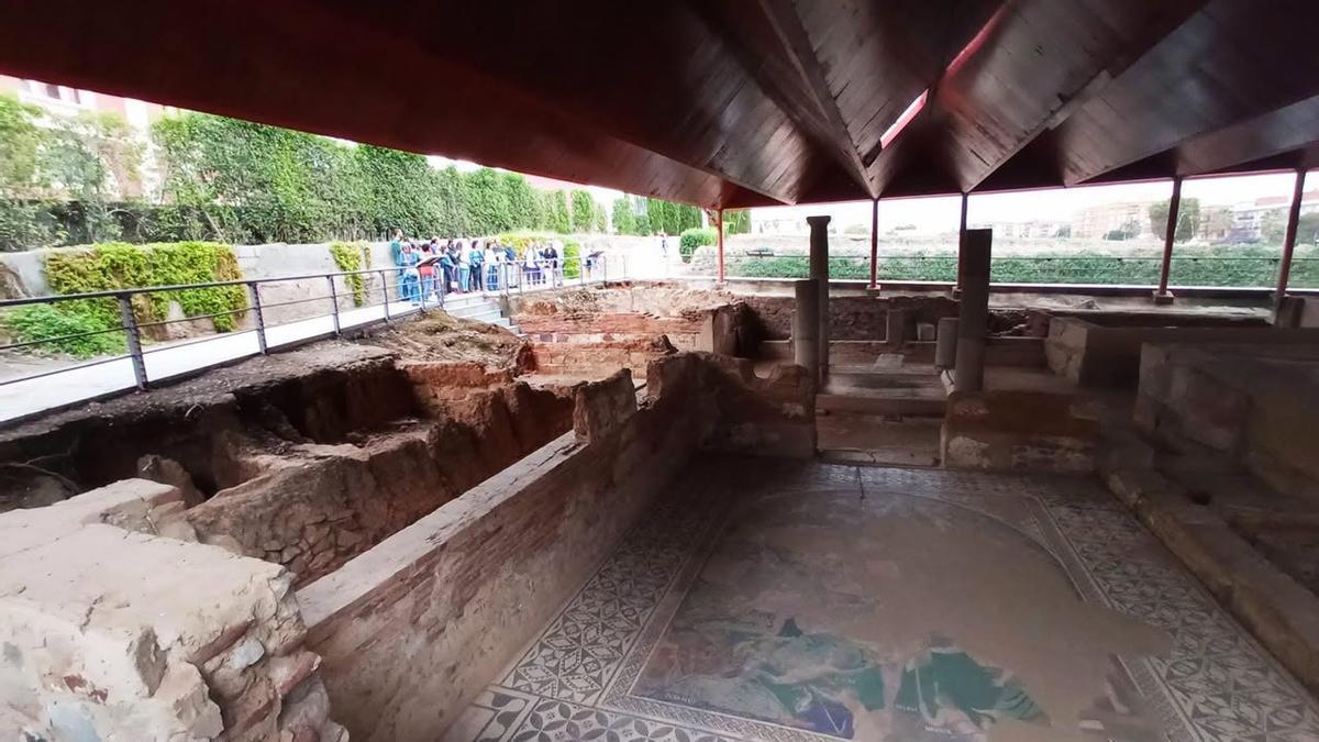 Restos de la Casa del Mitreo, uno de los espacios que podrá visitarse durante Las Noches del Patrimonio.