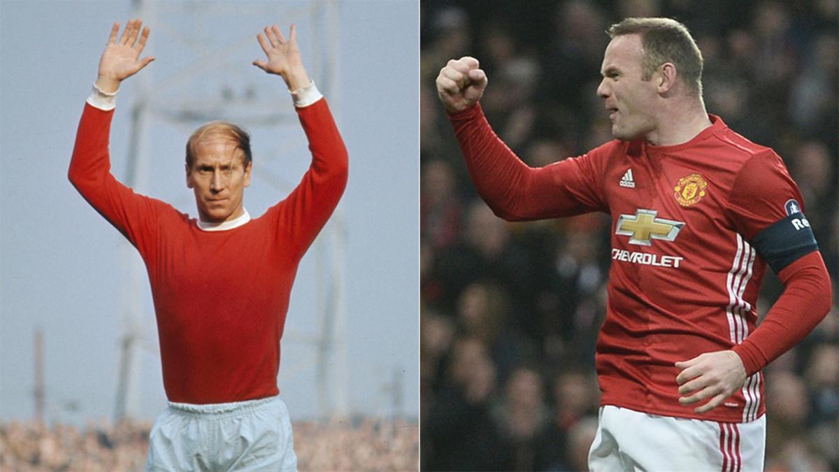 Rooney igualó con Charlton como máximo goleador histórico del Manchester United