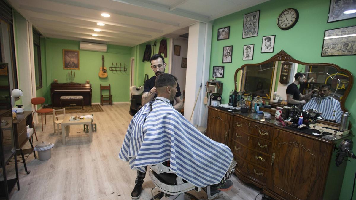 La Barbería de Sergio en la calle Escultor Esteve