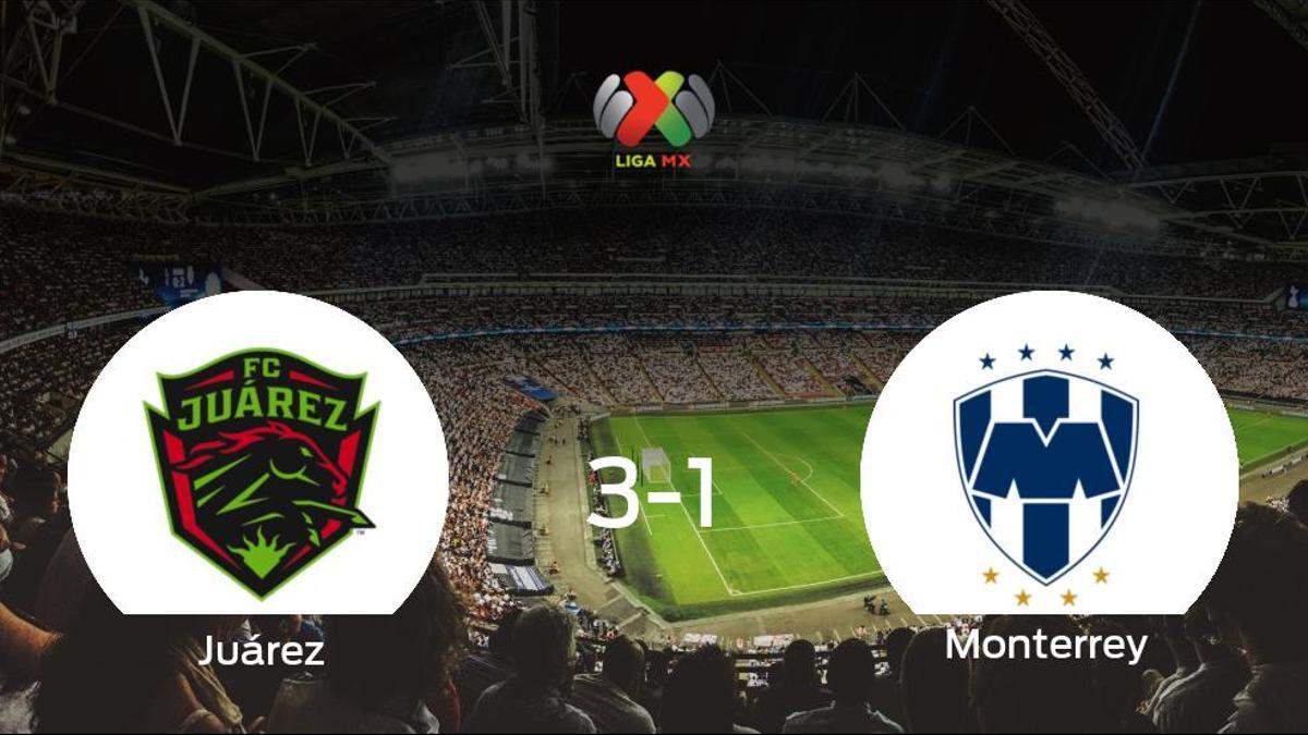 El FC Juárez gana 3-1 al Monterrey en el Estadio Olímpico Benito Juárez