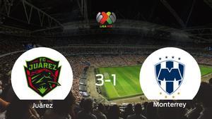 El FC Juárez gana 3-1 al Monterrey en el Estadio Olímpico Benito Juárez
