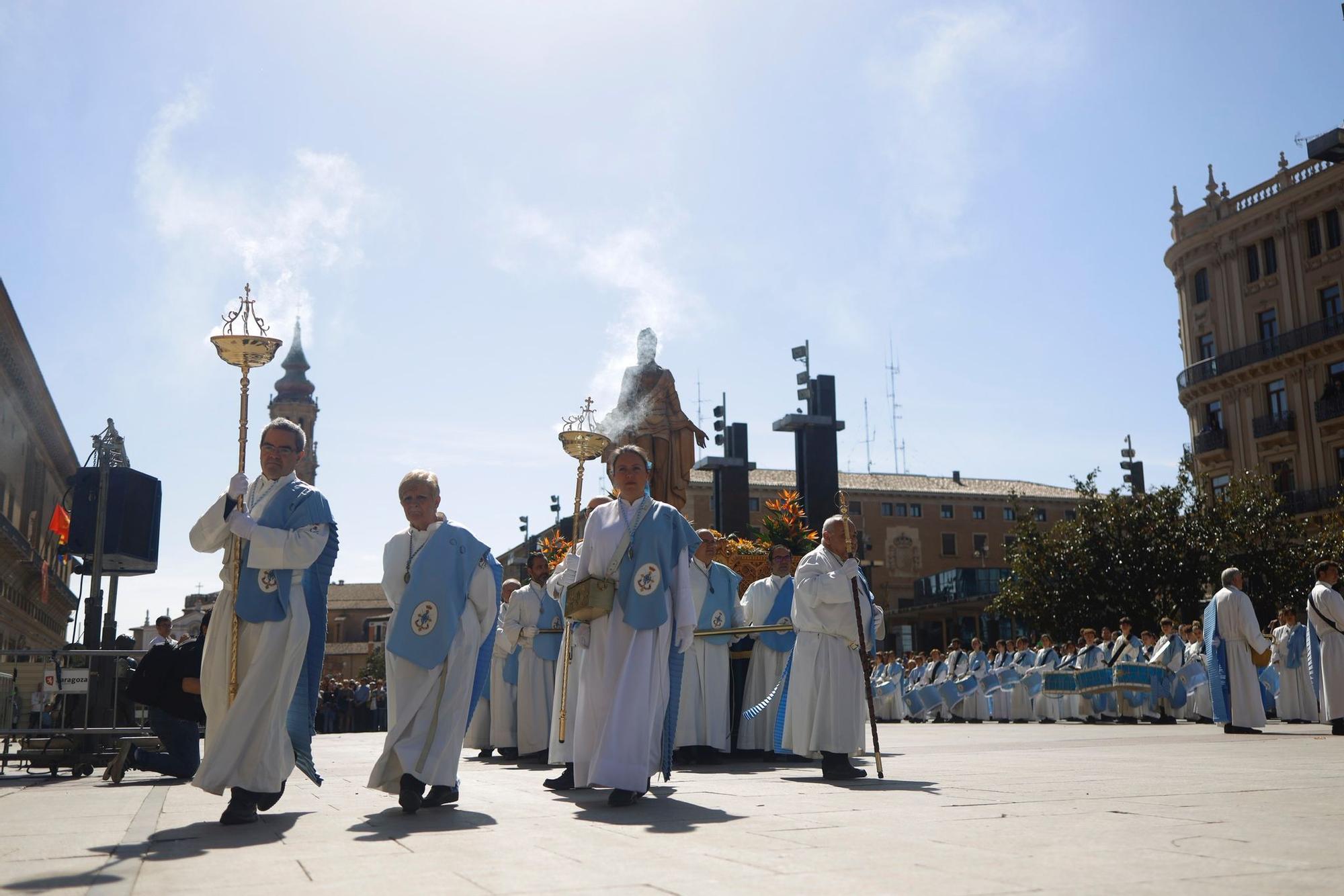 En imágenes | Procesión del Domingo de Resurrección en Zaragoza