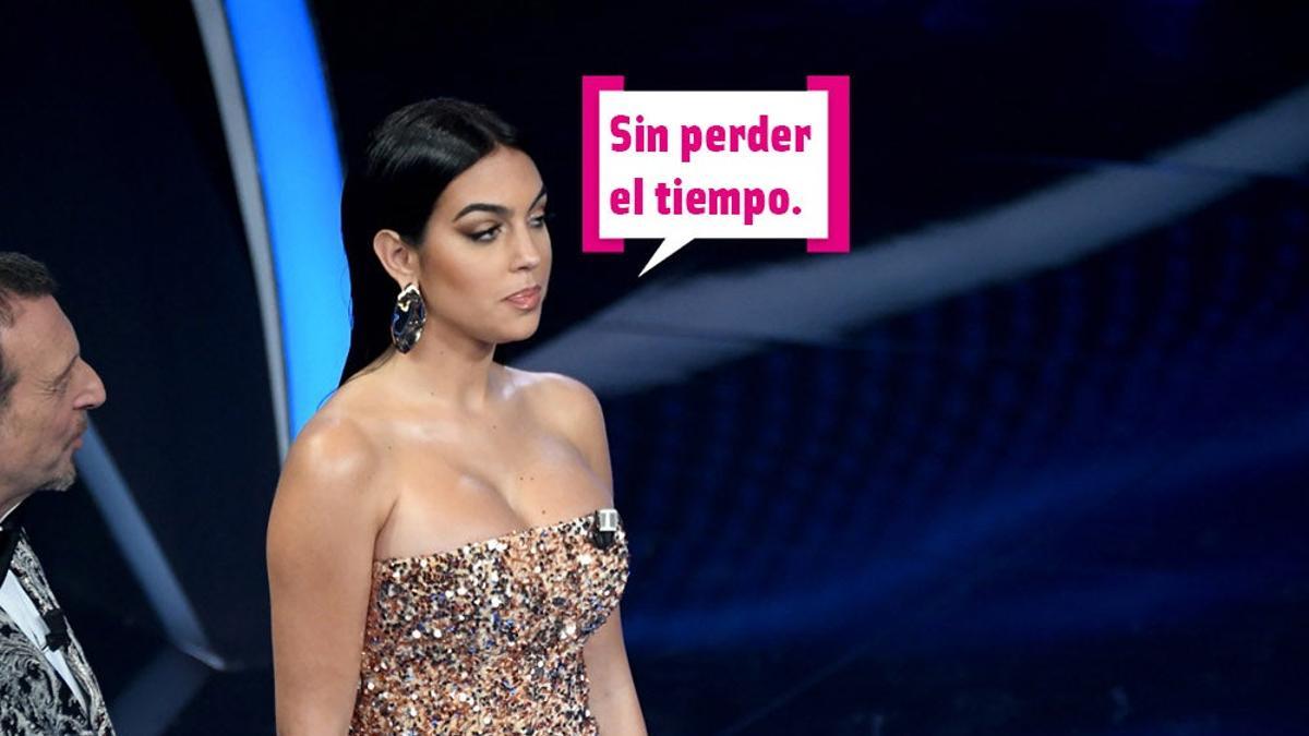 Georgina Rodríguez y su 'look' de brilli, brilli