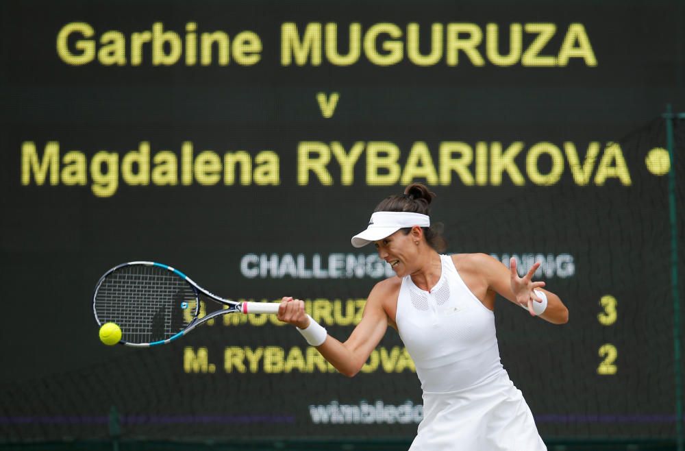 Muguruza arrolla a Rybarikova y jugará la final en Winbledom