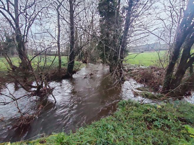 Así están los ríos de Santiago con el paso de la borrasca Joseph