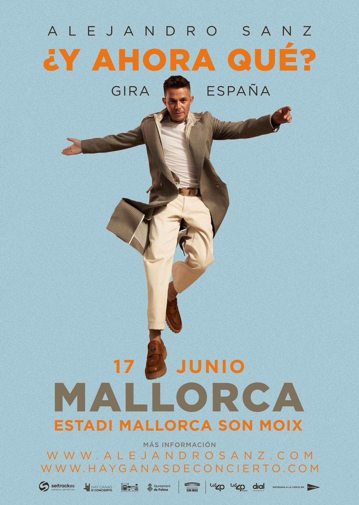 Cartel del concierto de Alejandro Sanz