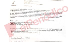 El email clave del caso Montoro. Correos cruzados entre Ruben Folgado y Karl Andrea Hauch, de la empresa Messer Ibérica.