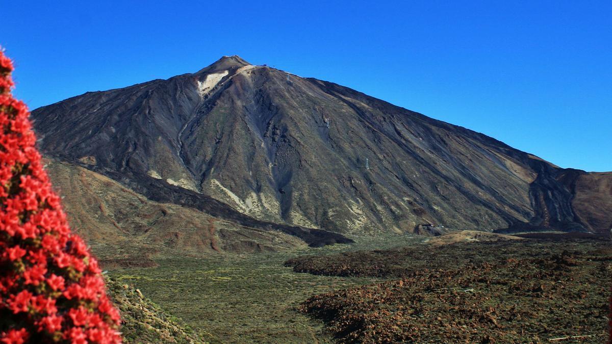 Vista parcial del Parque Nacional de las Cañadas del Teide, en Tenerife.