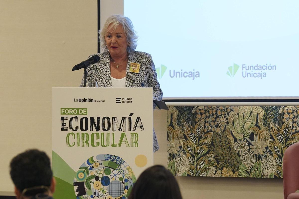 Teresa Porras, teniente de Alcalde, concejala del Área de Servicios Operativos, Régimen Interior, Playas y Fiestas del Ayuntamiento de Málaga