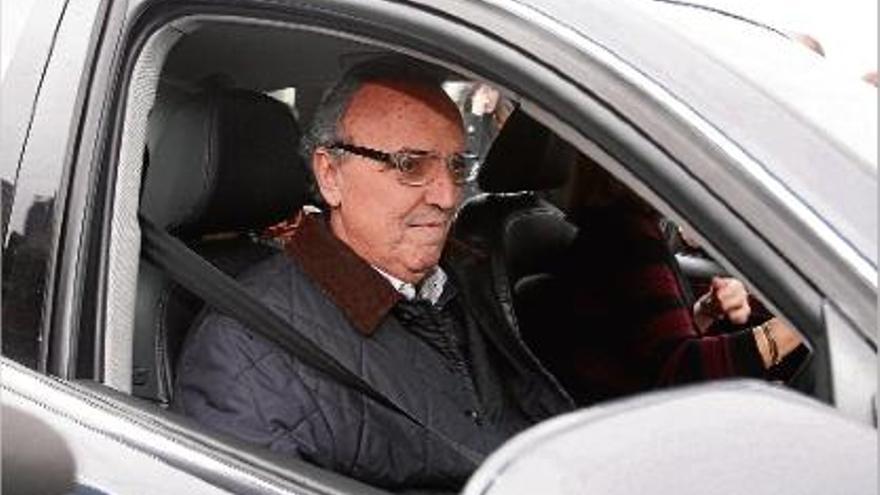 L&#039;empresari i expresident del FC Barcelona, Joan Gaspart, dissabte passat arribant a Fonteta.