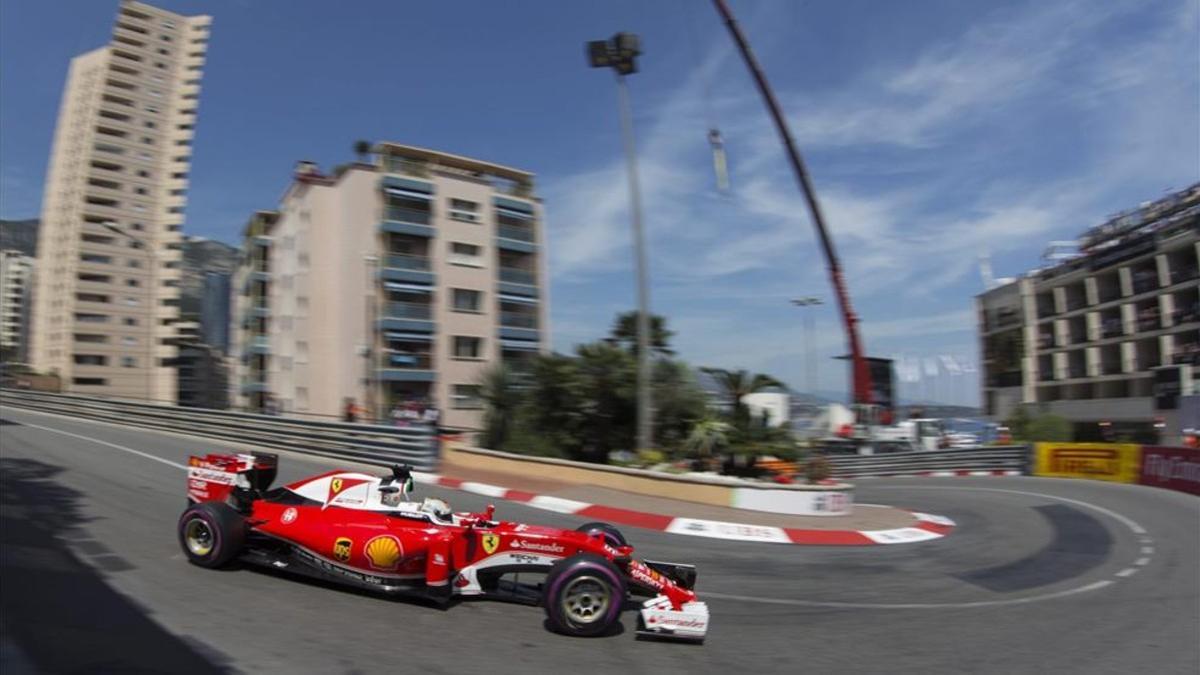 Vettel, el pasado año en la carrera de Mónaco