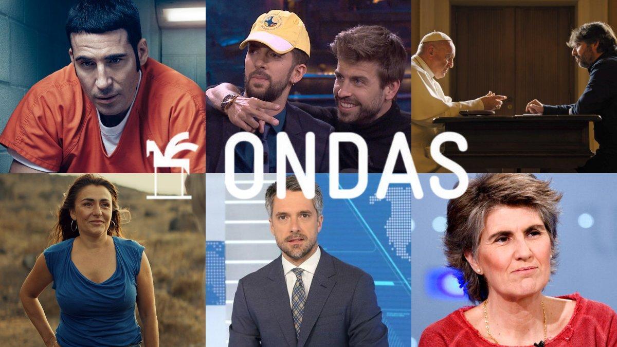 Algunos de los ganadores de los Premios Ondas 2019 en la categoría de televisión