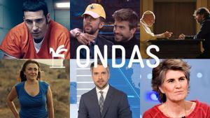 Algunos de los ganadores de los Premios Ondas 2019 en la categoría de televisión.