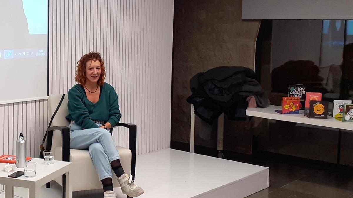 Anna Juan en un acte públic