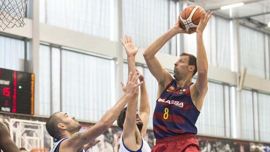 Jordi Trias jugant aquesta temporada amb el Barça B