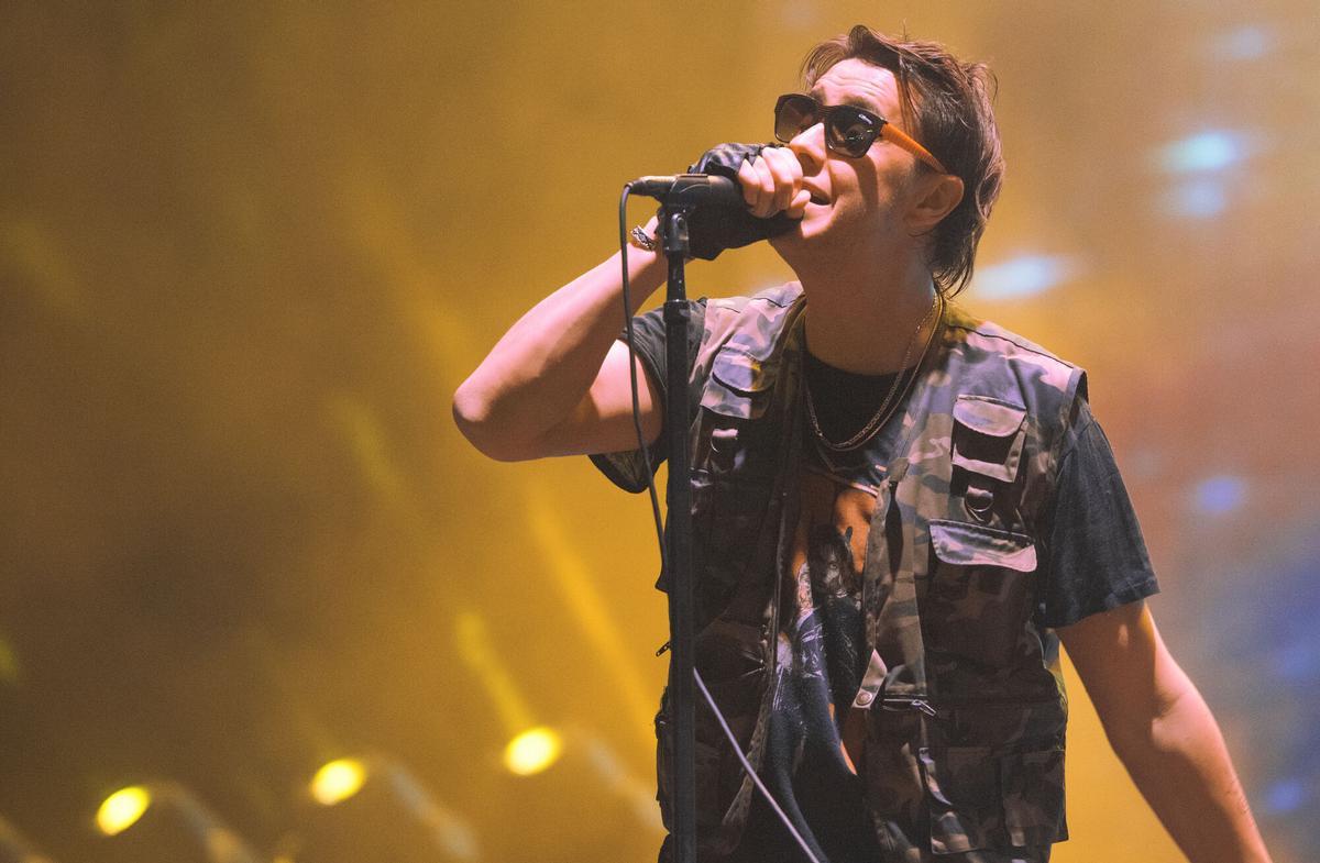 BARCELONA. 10.06.2022 Festival Primavera Sound. Concierto de The Strokes en el Parc del Forum. En la imagen Julian Casablancas. FOTO FERRAN SENDRA