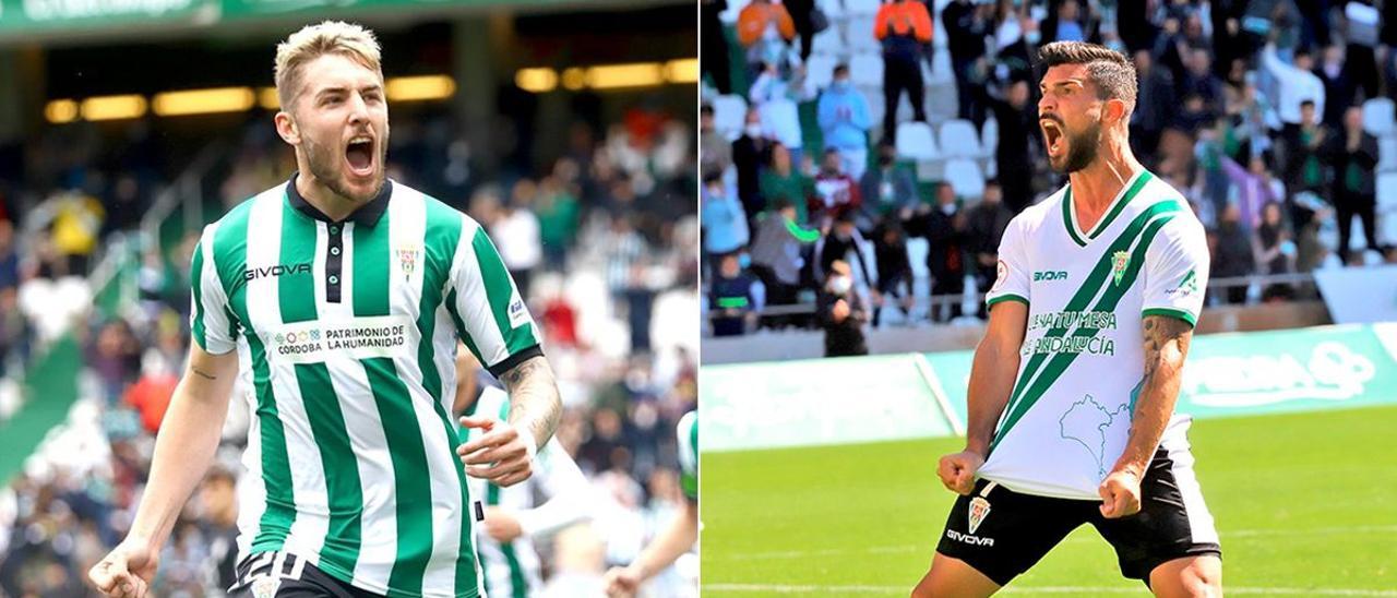 Antonio Casas y Willy Ledesma, una batalla por el gol.