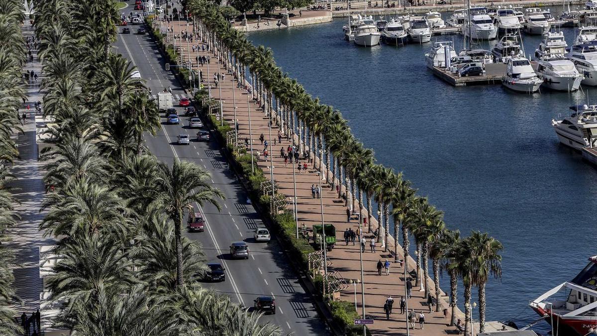 Vista aérea del paseo Mártires de la Libertad