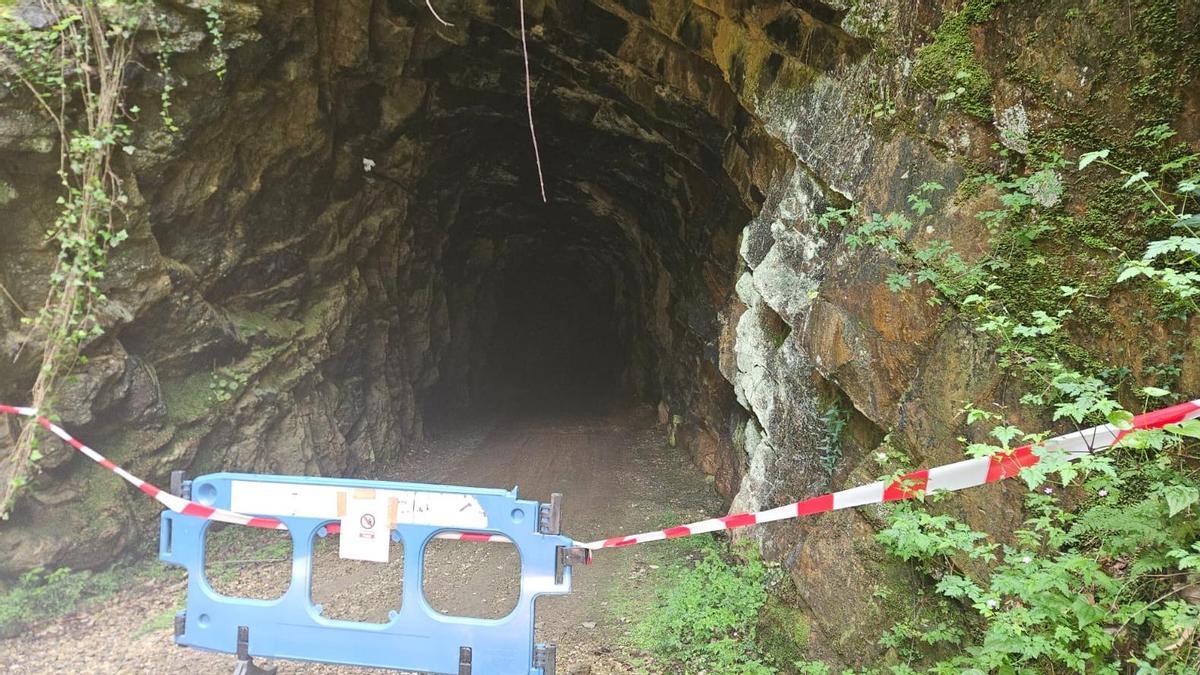 El túnel afectado.