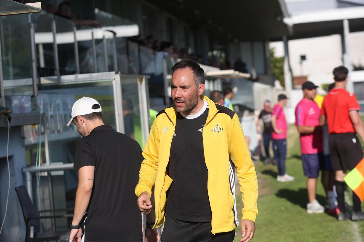 Fran Blanco durante un partido en A Senra.
