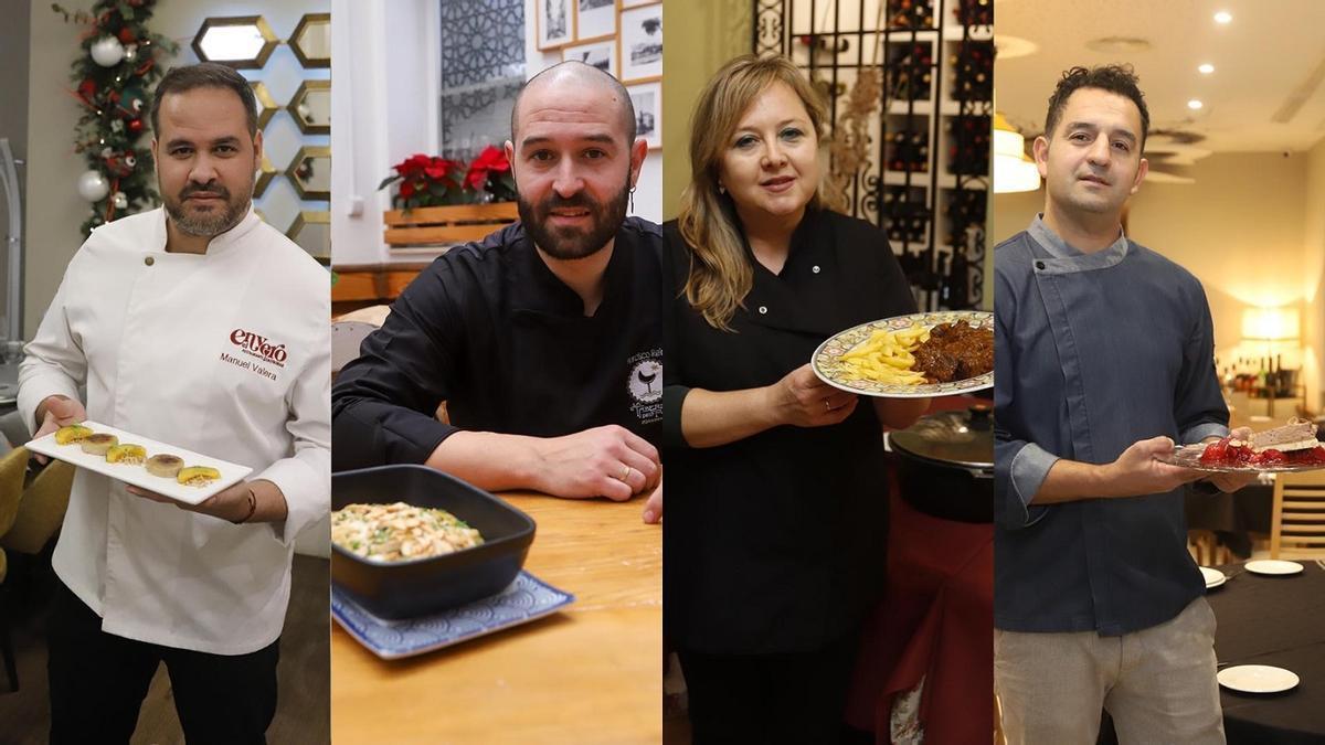 Los chefs Manuel Valera, Francisco Reina, Estefanía Murillo y Simo Sabor.