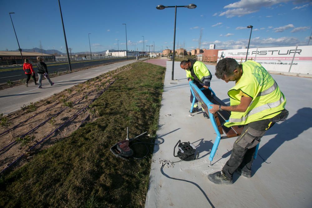 El Consell abre mañana al tráfico el tramo de la Vía Parque entre Lorenzo Carbonell y el Palmeral