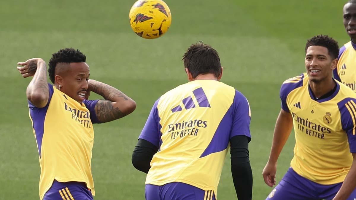 Militao y Courtois ya se entrenan con Bellingham