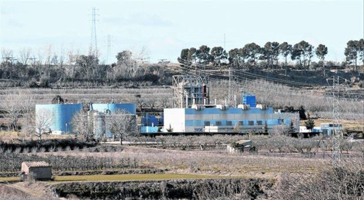 Tratamiento de purines 8 Instalaciones de cogeneración y secado de la planta Tracjusa de Juneda, en las Garrigues.