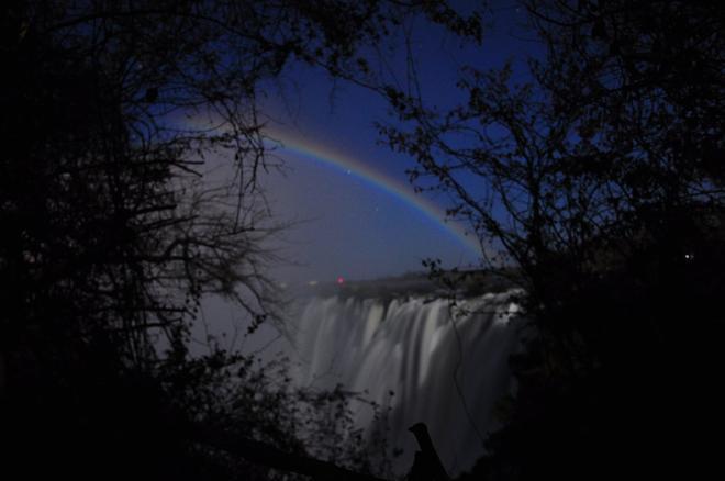 Arcoiris Lunar, Cataratas Victoria, lugares mundo noche