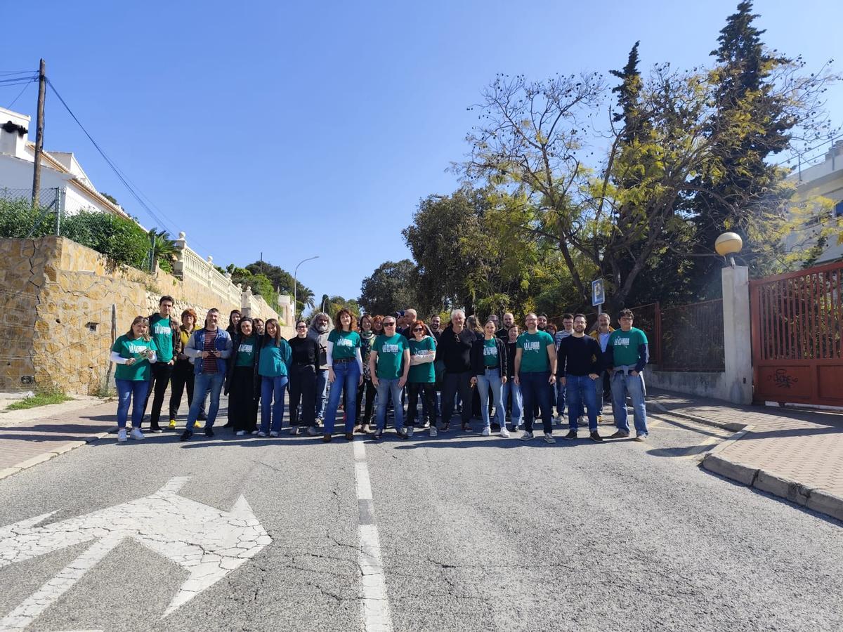 Protesta de los profesores del IES Antoni Llidó de Xàbia.