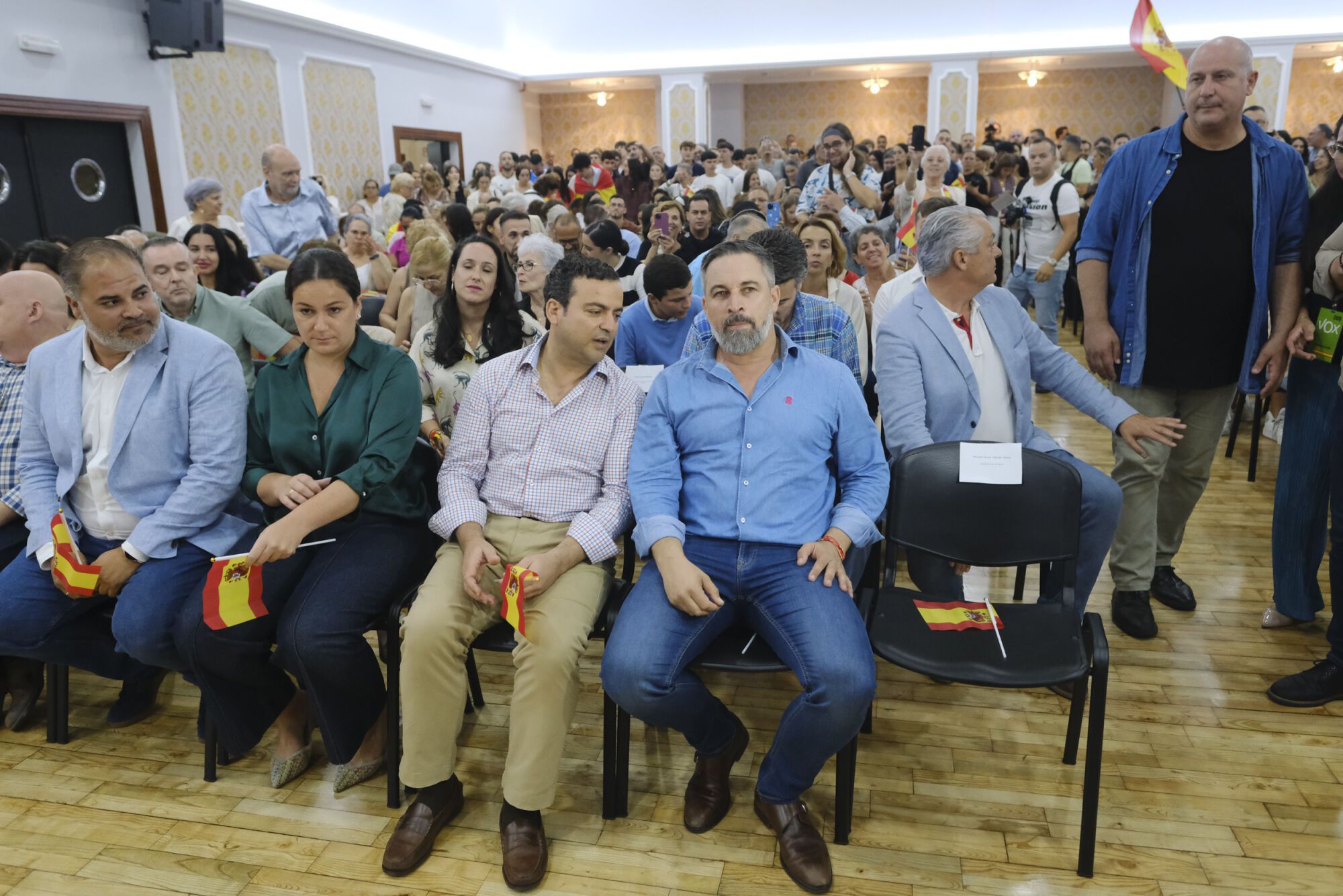 Acto de Santiago Abascal en el Círculo Mercantil