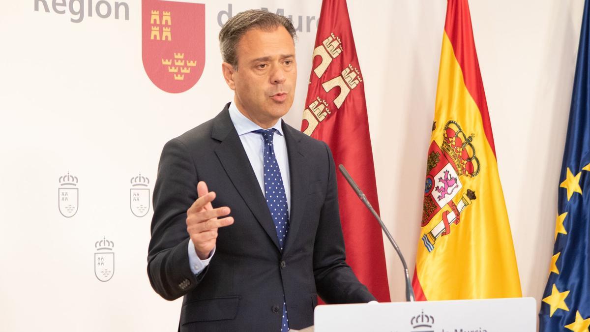 Marcos Ortuño, portavoz del Gobierno regional.